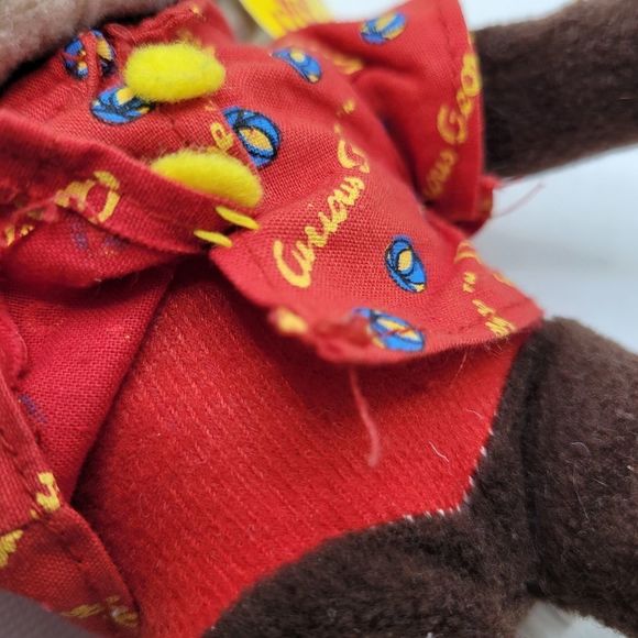 Vintage Curious George Plush Doll Stuffed Animal 1990s Y2K - Picture 11 of 11